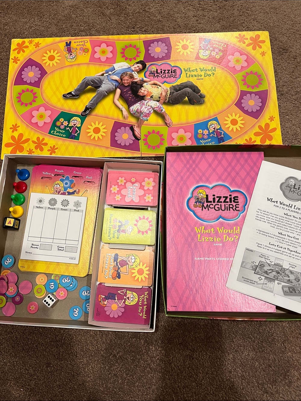 What Would Lizzie Do? Kids Board Game - Pink & Yellow